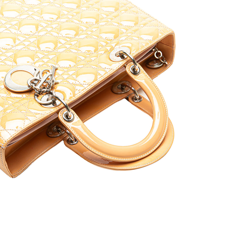 Large Patent Cannage Lady Dior - Image 11