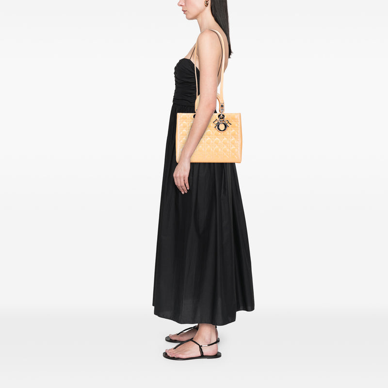 Large Patent Cannage Lady Dior - Image 12