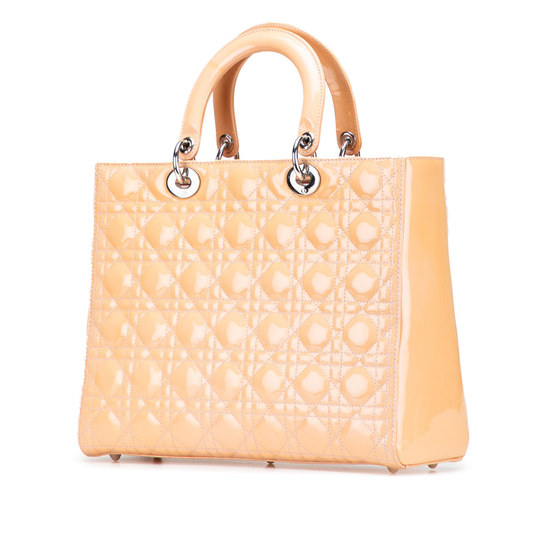Large Patent Cannage Lady Dior - Image 2