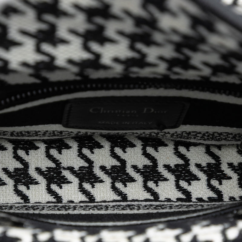 Mini Embroidered Canvas Houndstooth Lady D Lite - Image 4