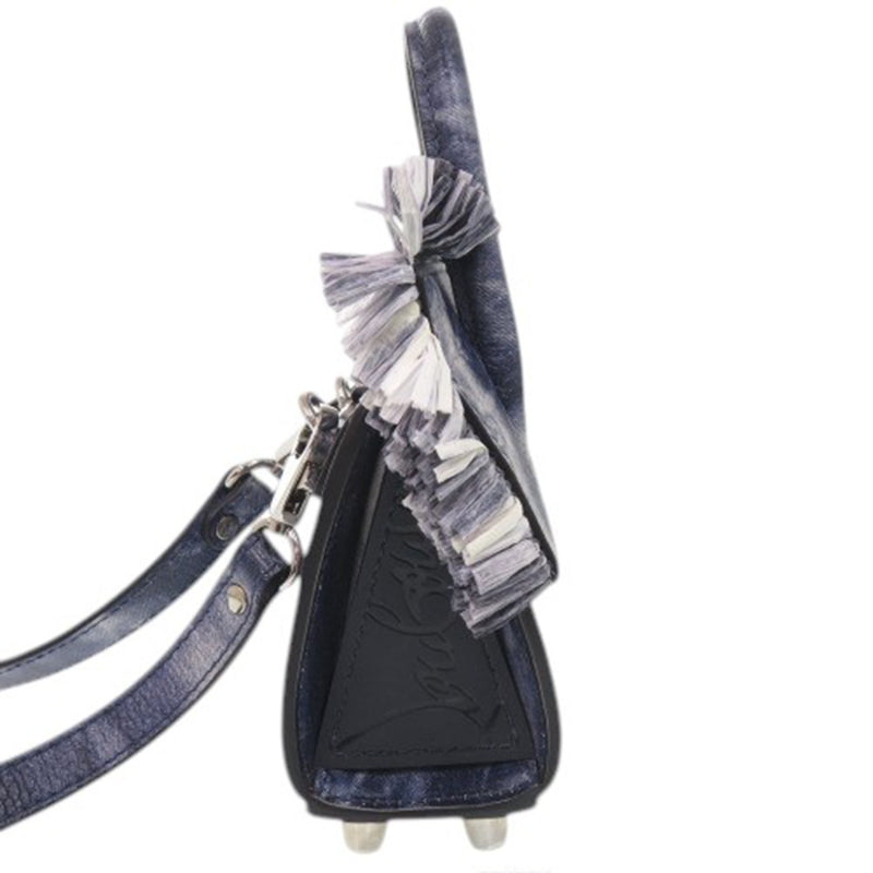 Nano Grained Calfskin Paloma Fringe Satchel - Image 9