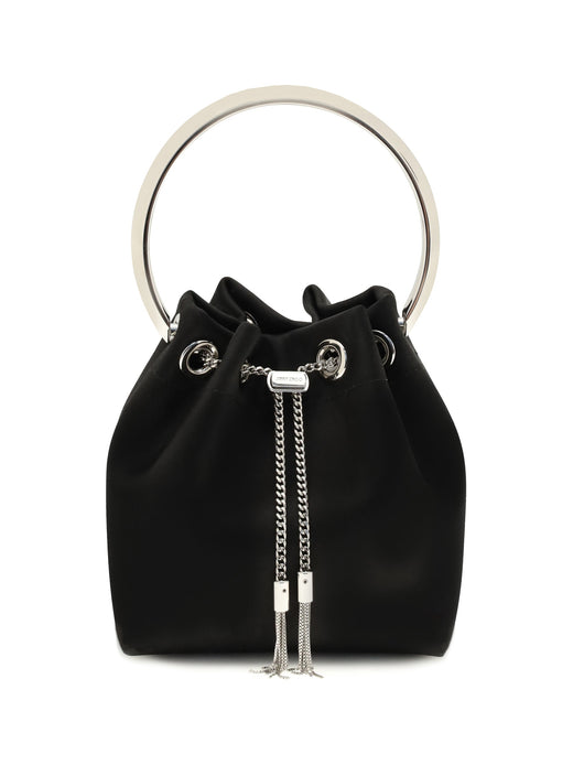 Jimmy Choo Bon Bucket Bag — Black Silk