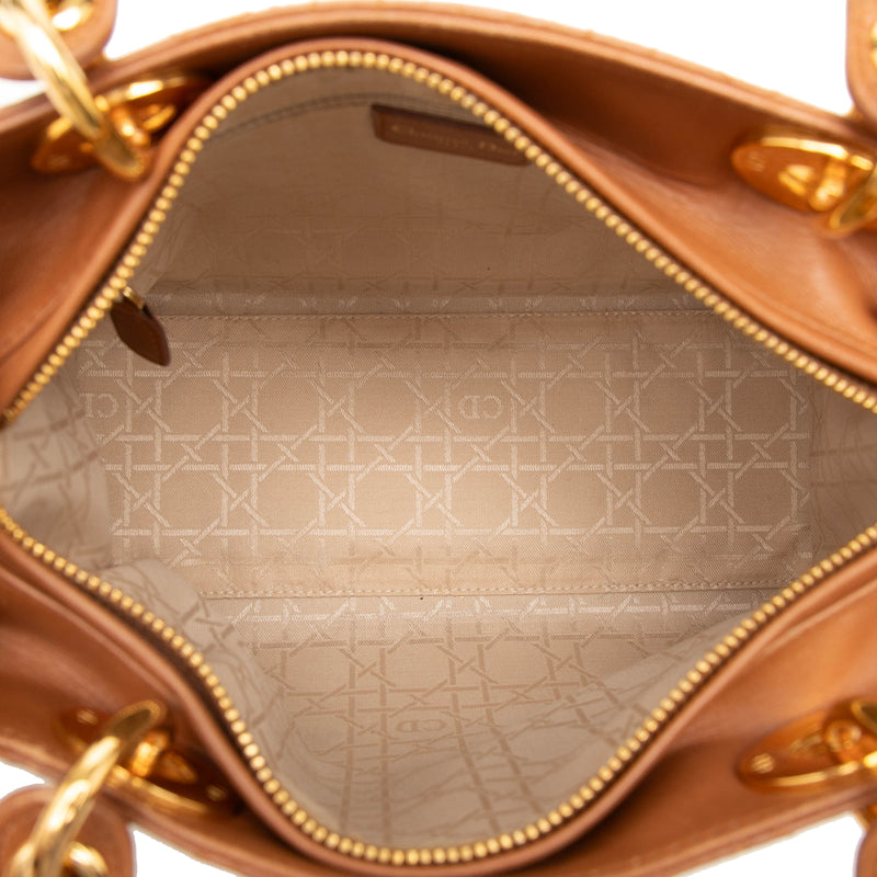 Medium Lambskin Cannage Lady Dior - Image 4