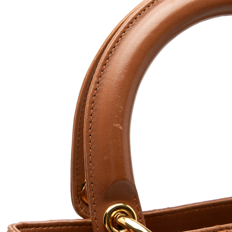 Medium Lambskin Cannage Lady Dior - Image 7