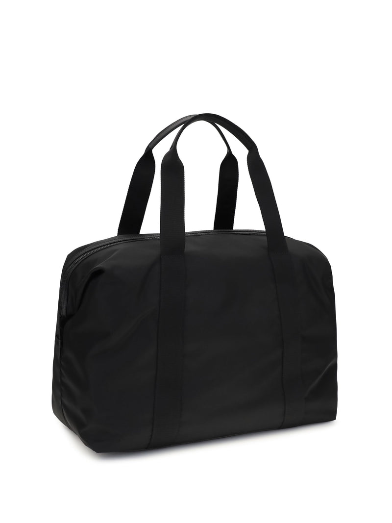 Prada Re-Nylon And Saffiano Leather Top Handle Bag — Black