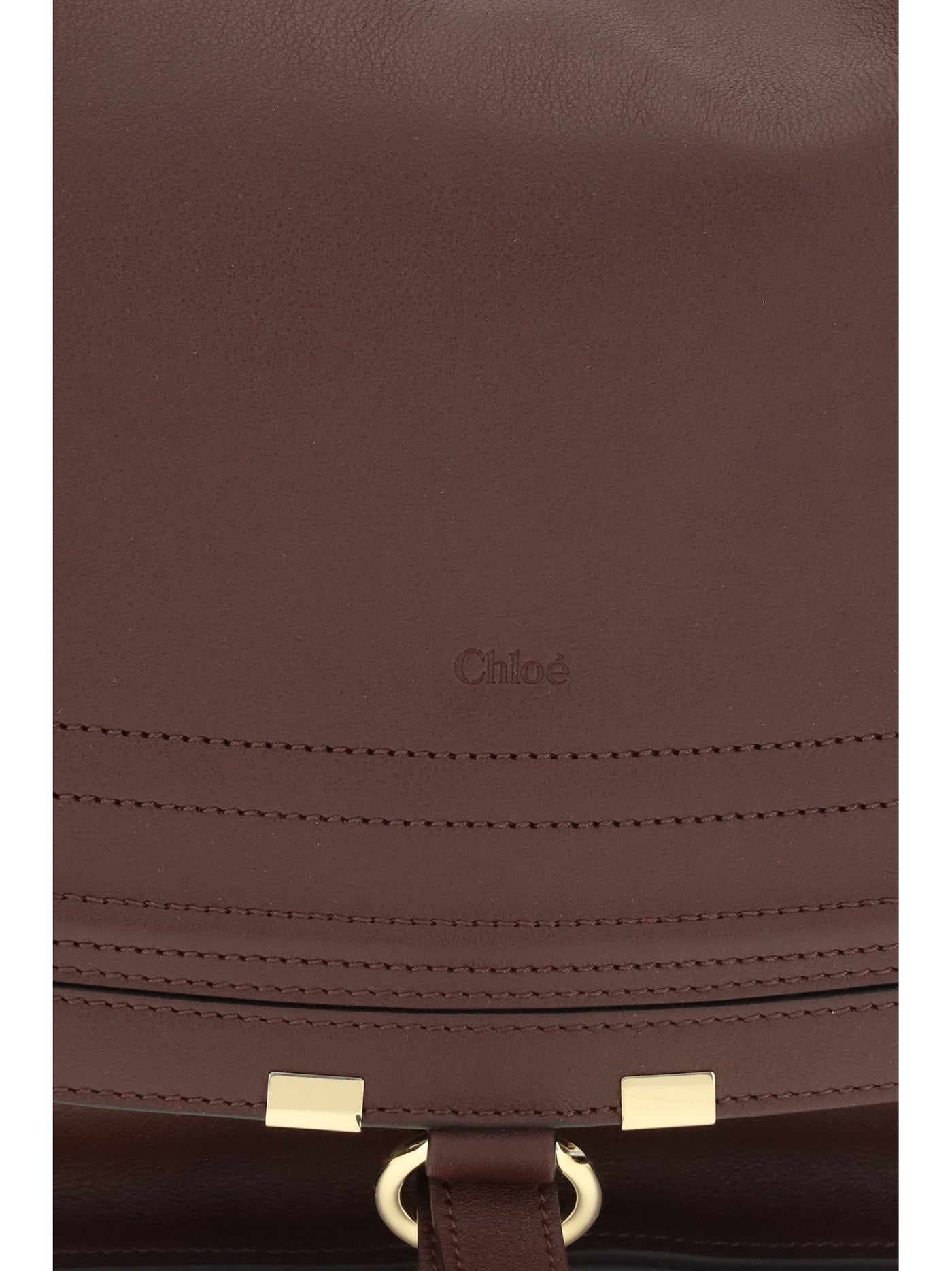 Chloé Marcie Shoulder Bag — Brown Calf Leather