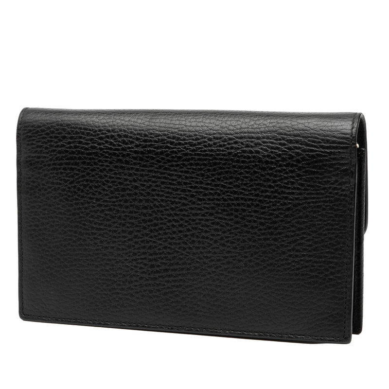 Dollar Calfskin Interlocking G Wallet on Chain - Image 2
