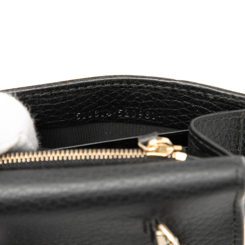 Dollar Calfskin Interlocking G Wallet on Chain - Image 5