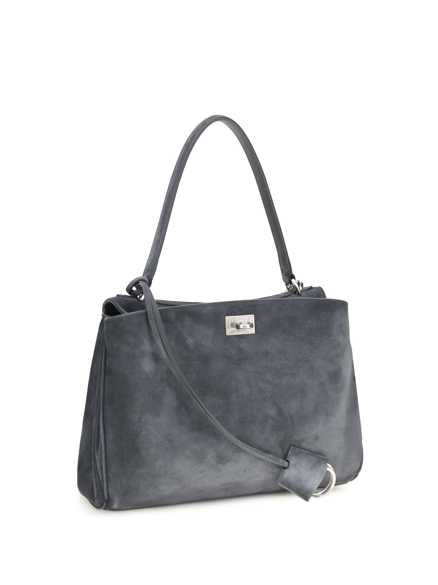 Balenciaga Rodeo Shoulder Bag — Gray Calf Leather