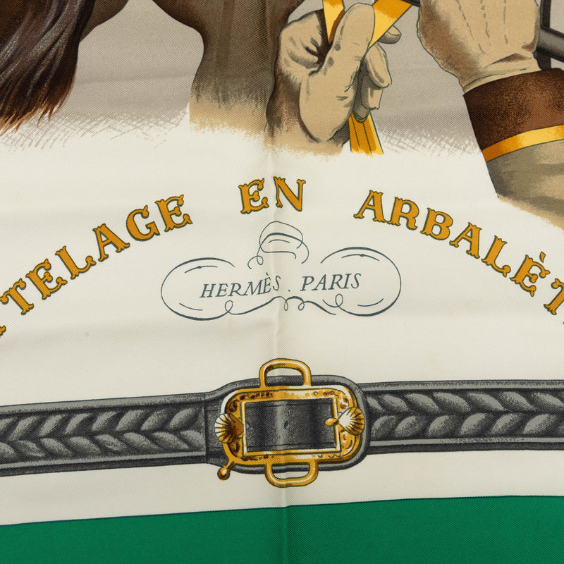 Attelage en Arbalete Silk Scarf 90 - Image 3