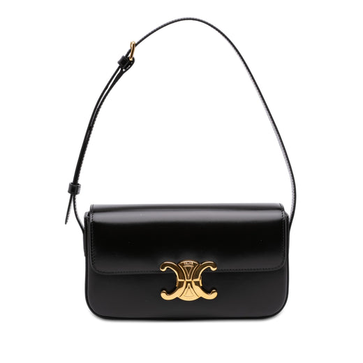 Shiny Calfskin Triomphe Claude Shoulder Bag - Image 1