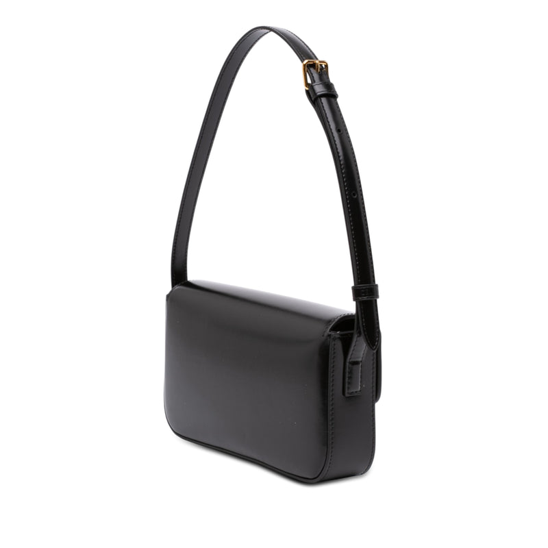 Shiny Calfskin Triomphe Claude Shoulder Bag - Image 2
