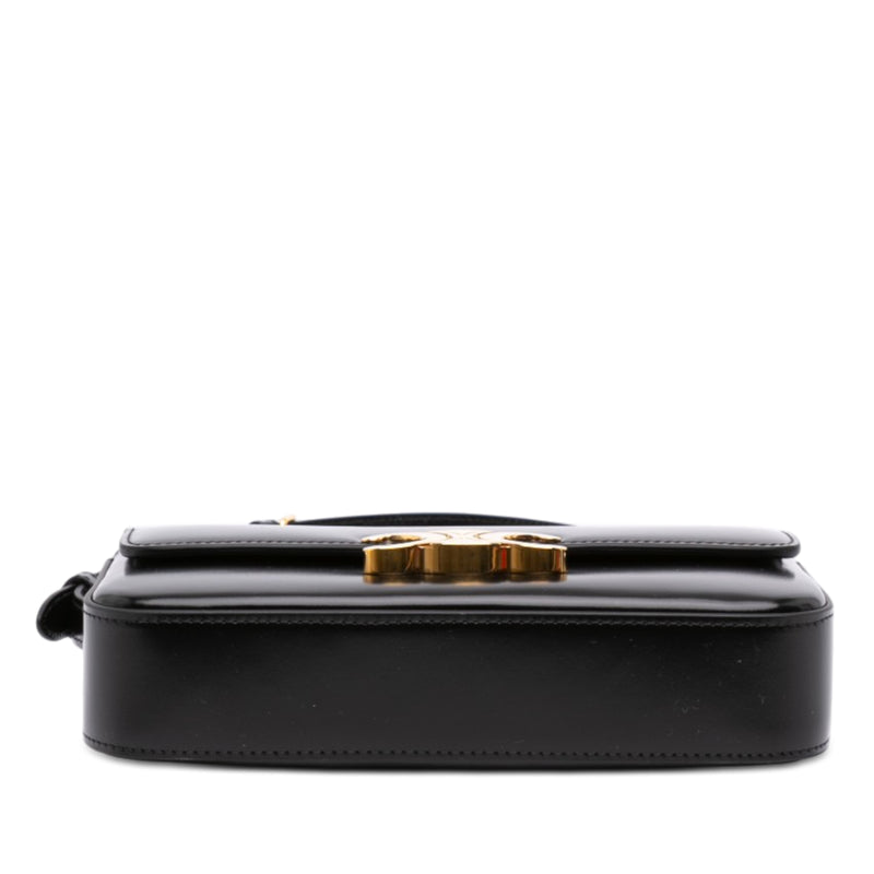 Shiny Calfskin Triomphe Claude Shoulder Bag - Image 3