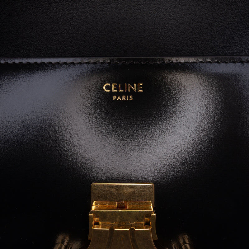 Shiny Calfskin Triomphe Claude Shoulder Bag - Image 5