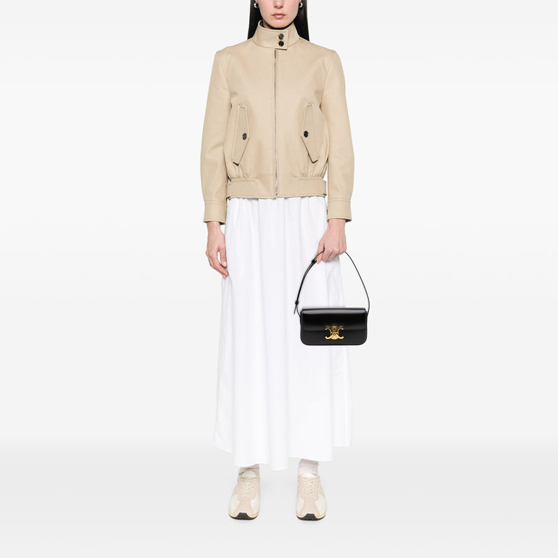 Shiny Calfskin Triomphe Claude Shoulder Bag - Image 6