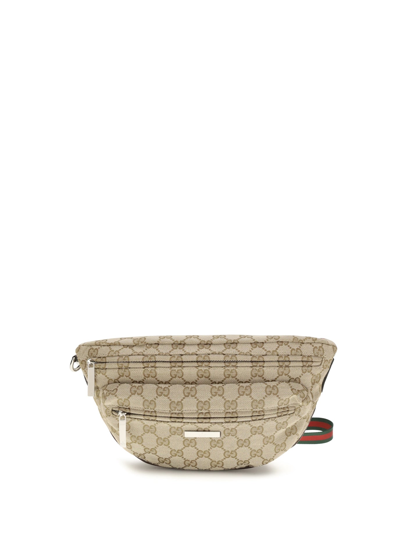 Gucci Tag Shoulder Bag — Beige Fabric