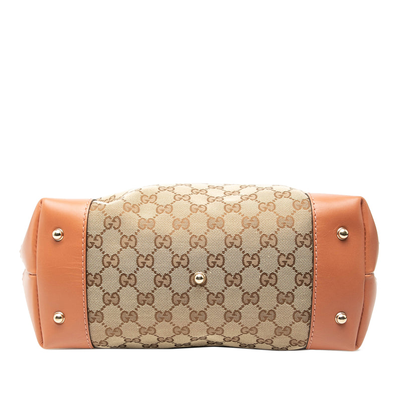 GG Canvas Heart Bit Satchel - Image 3