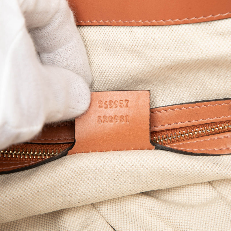 GG Canvas Heart Bit Satchel - Image 6