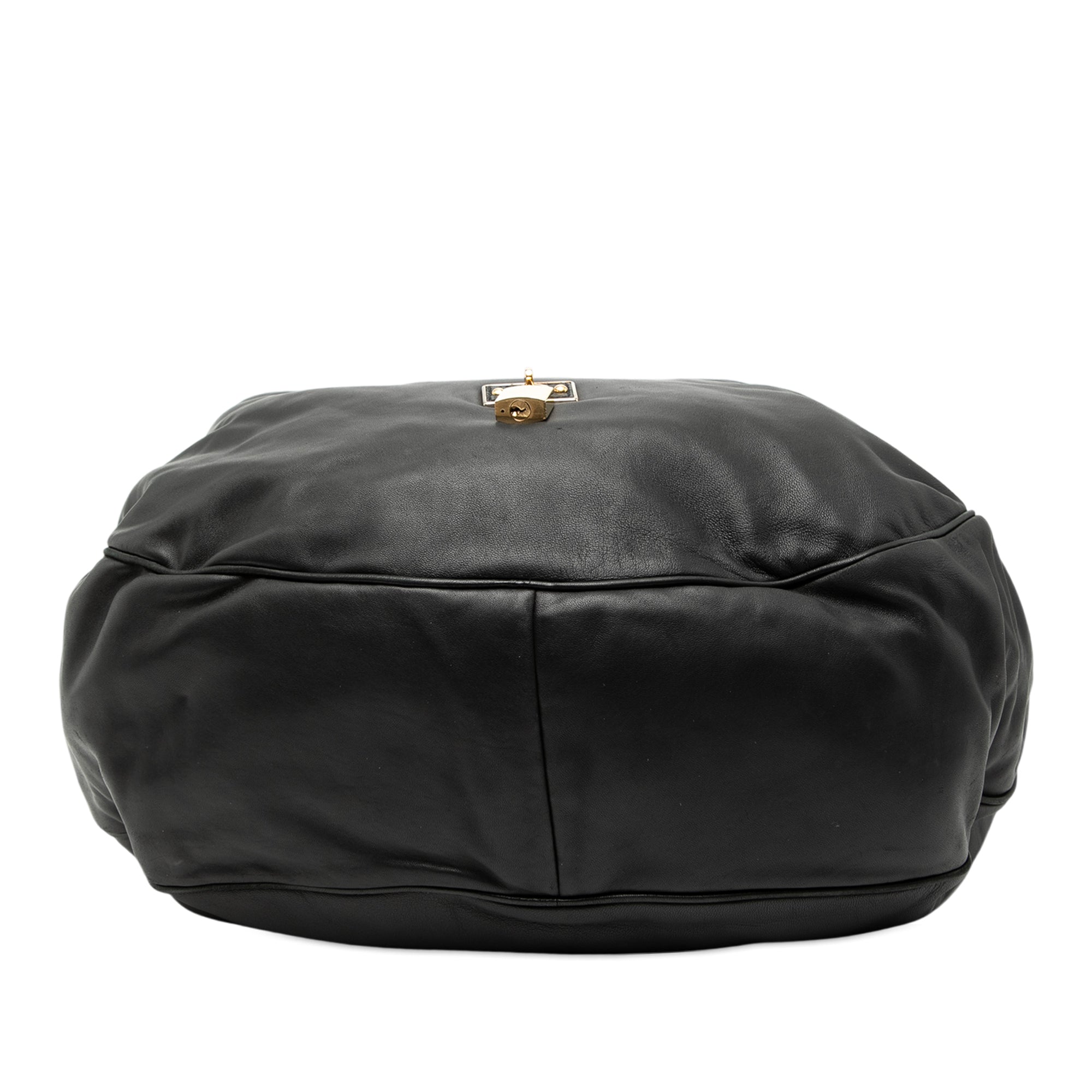 Leather Padlock Calle Hobo - Image 3