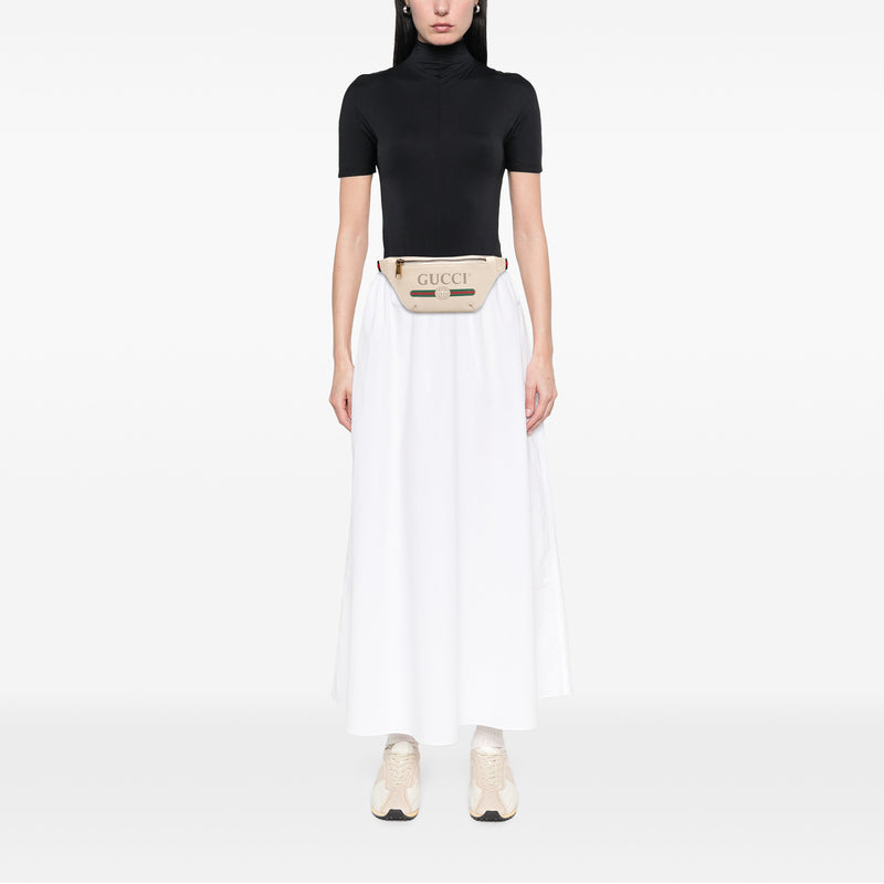 Small Grained Calfskin Logo Belt Bag - Image 12