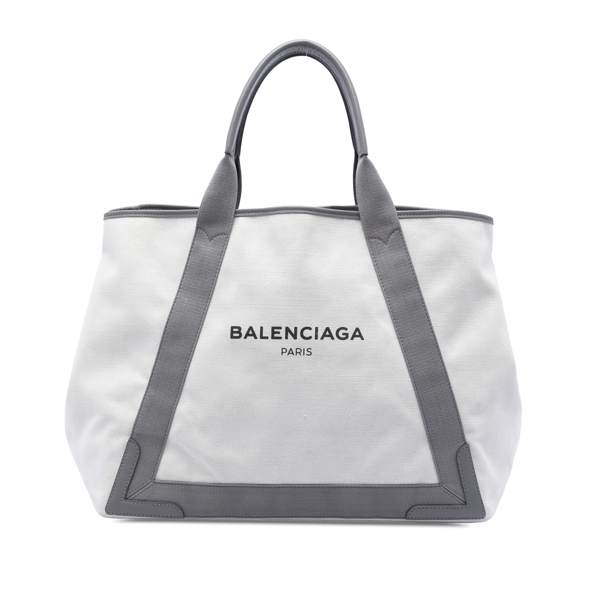 Canvas Navy Cabas Tote M - Image 1