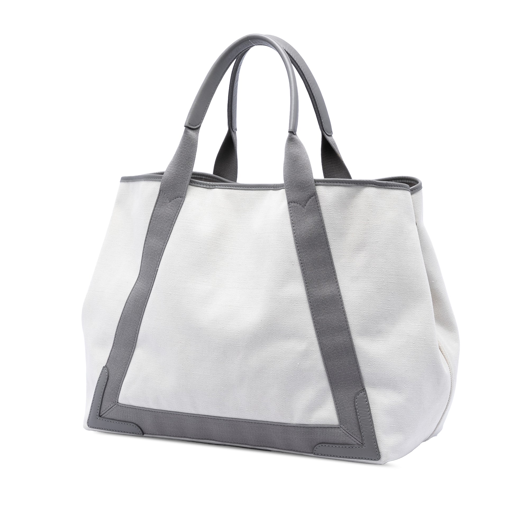 Canvas Navy Cabas Tote M - Image 2