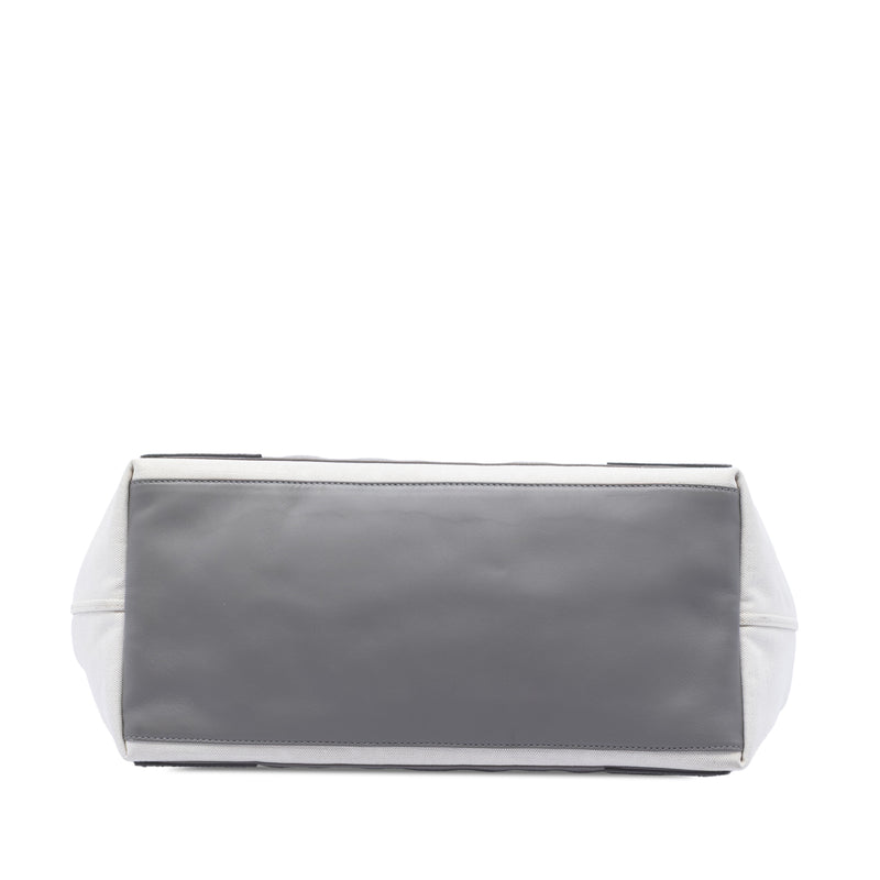 Canvas Navy Cabas Tote M - Image 3