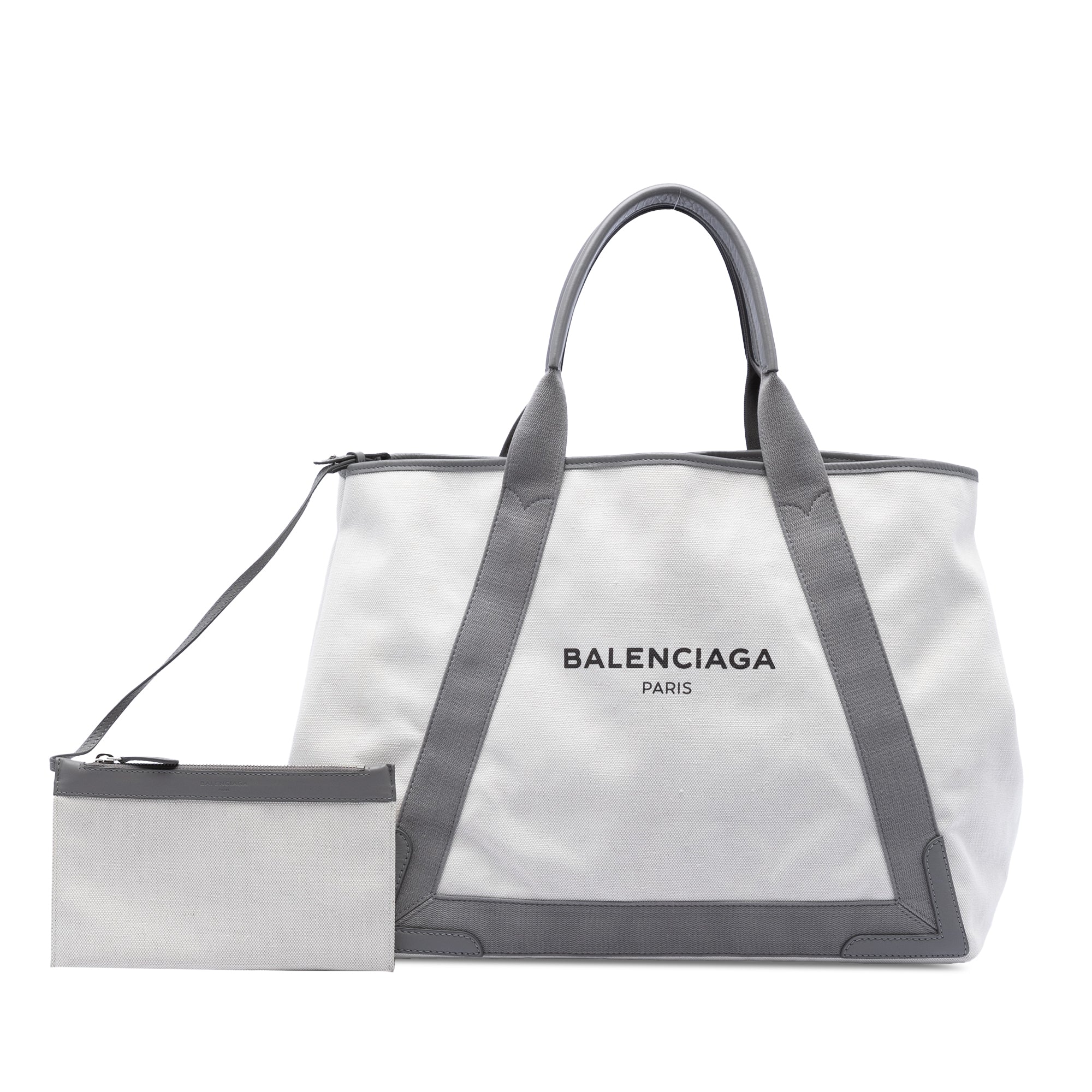 Canvas Navy Cabas Tote M - Image 5