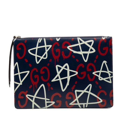 Calfskin Gucci Ghost Clutch - Image 1