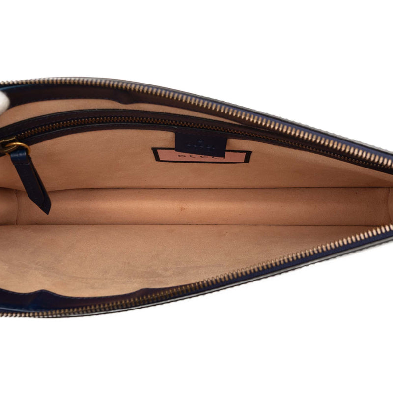 Calfskin Gucci Ghost Clutch - Image 4