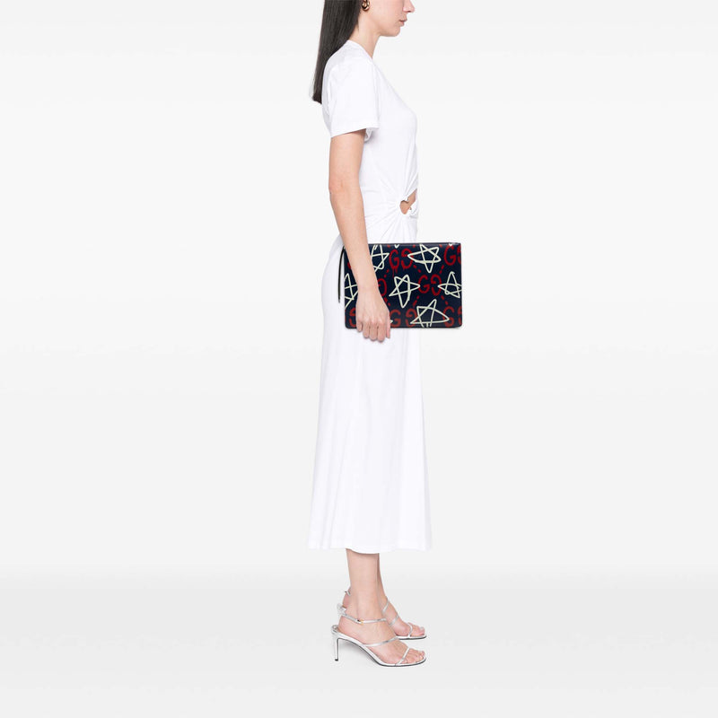 Calfskin Gucci Ghost Clutch - Image 7