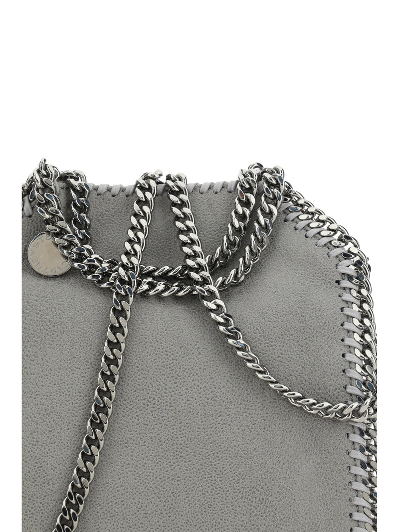 Stella Mccartney Tiny Shaggy Shoulder Bag — Gray Polyester