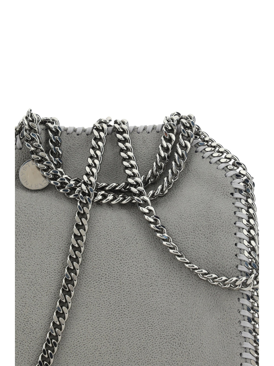 Stella Mccartney Tiny Shaggy Clutch — Gray Polyester