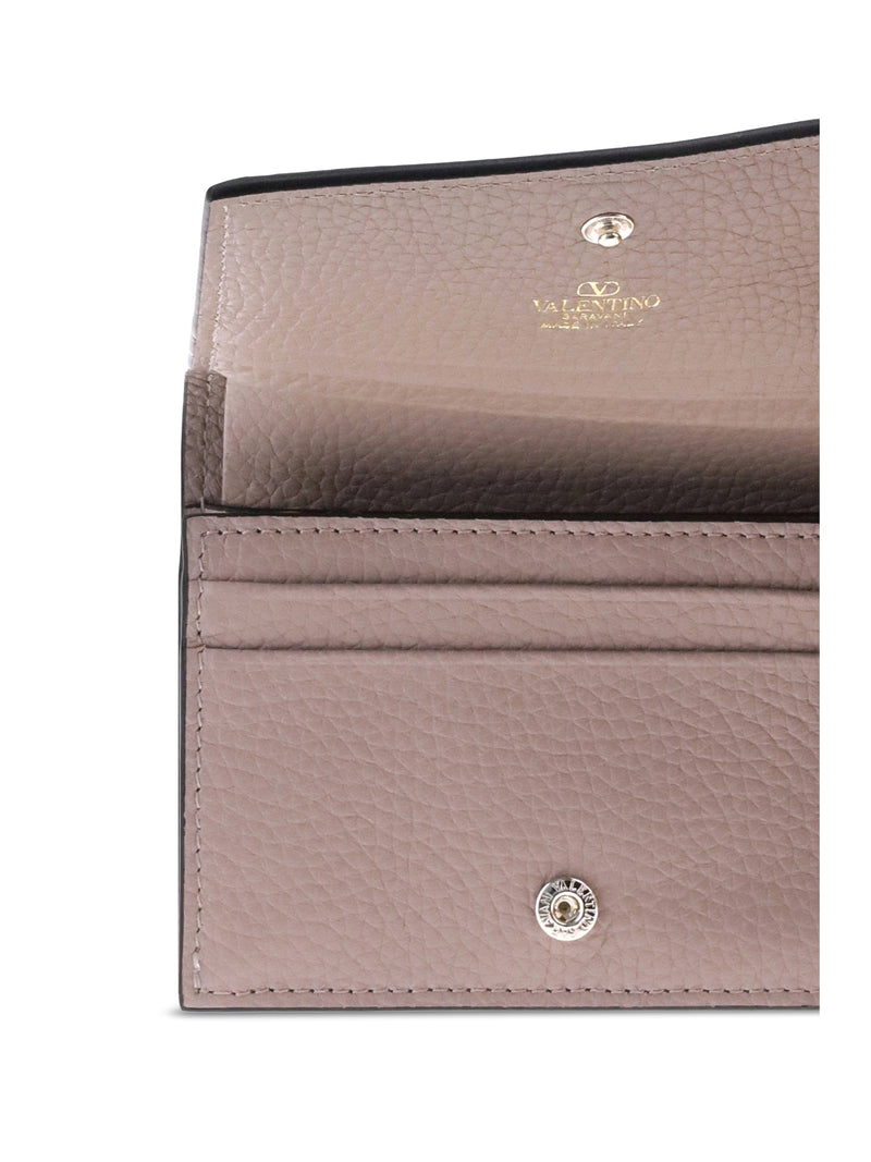 Valentino Garavani Rockstud Wallet — Pink Calf Leather & Purses