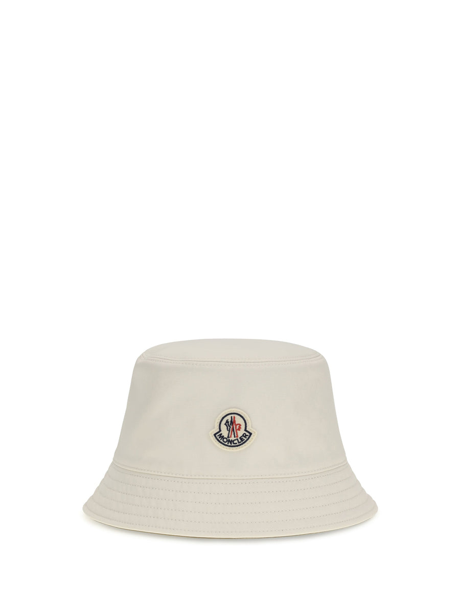 Moncler L10933b0002254a1k Bucket Hat — White Polyester