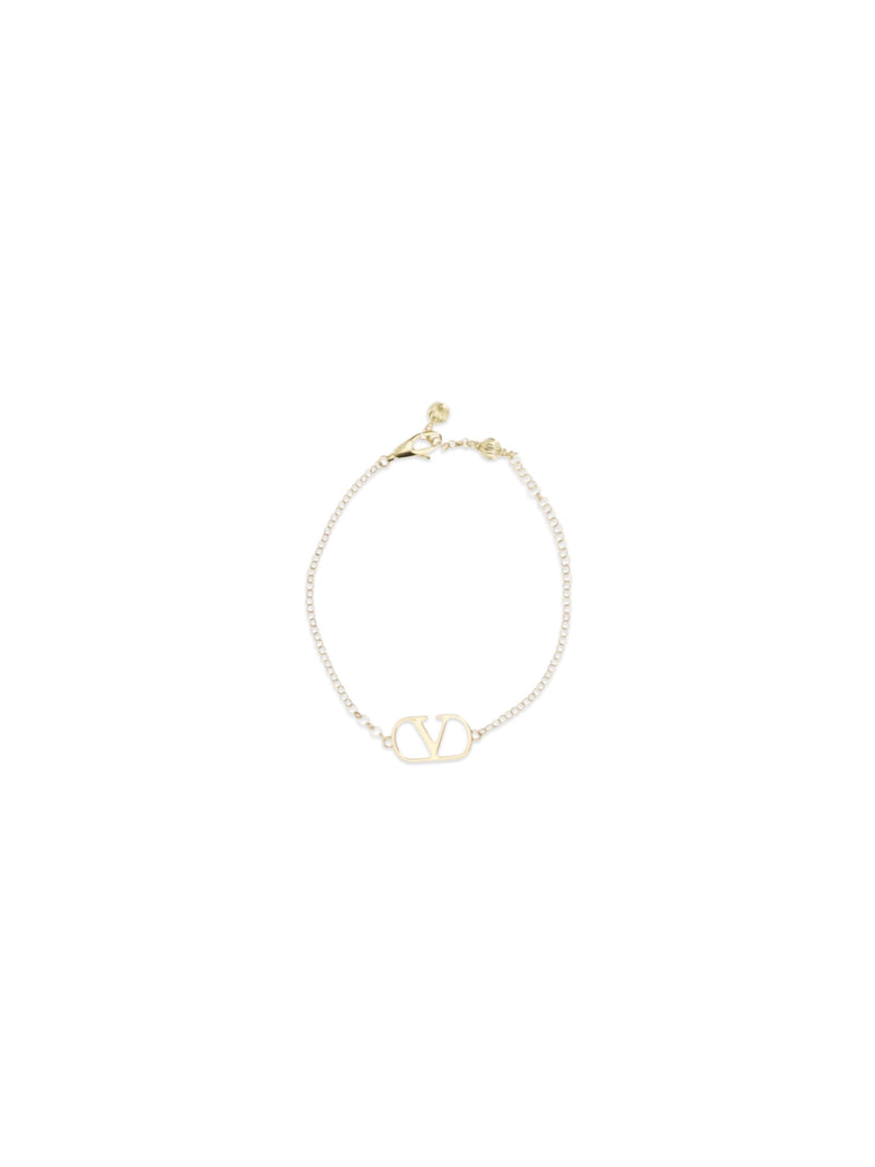 Valentino Garavani Vlogo Bracelet — Gold Metal Bracelets