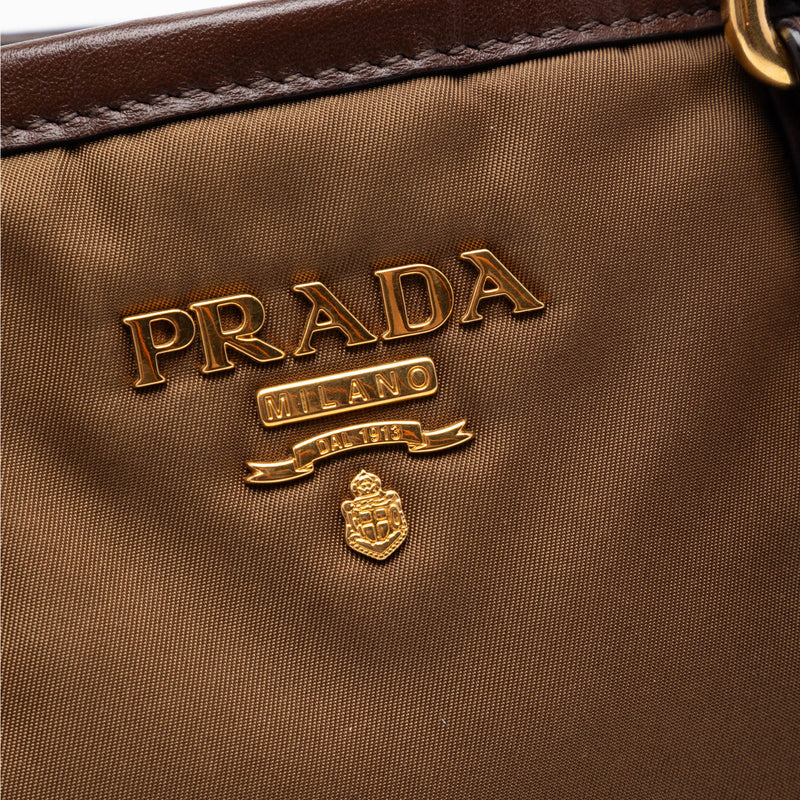 Vitello Daino Trimmed Tessuto Satchel - Image 5