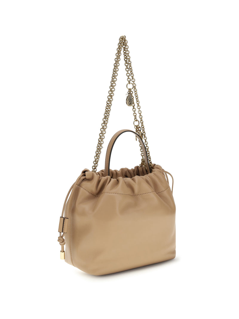 Chloé Icons Shoulder Bag — Beige Lamb Ovis Aries