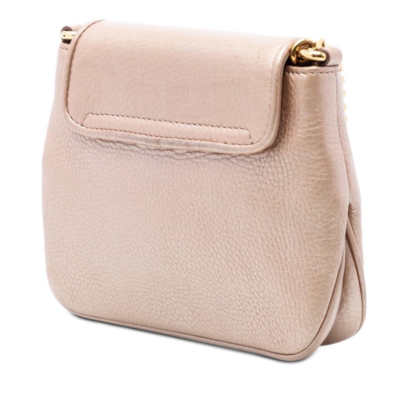 Small Metallic Pebbled Calfskin 1973 Chain Crossbody - Image 2