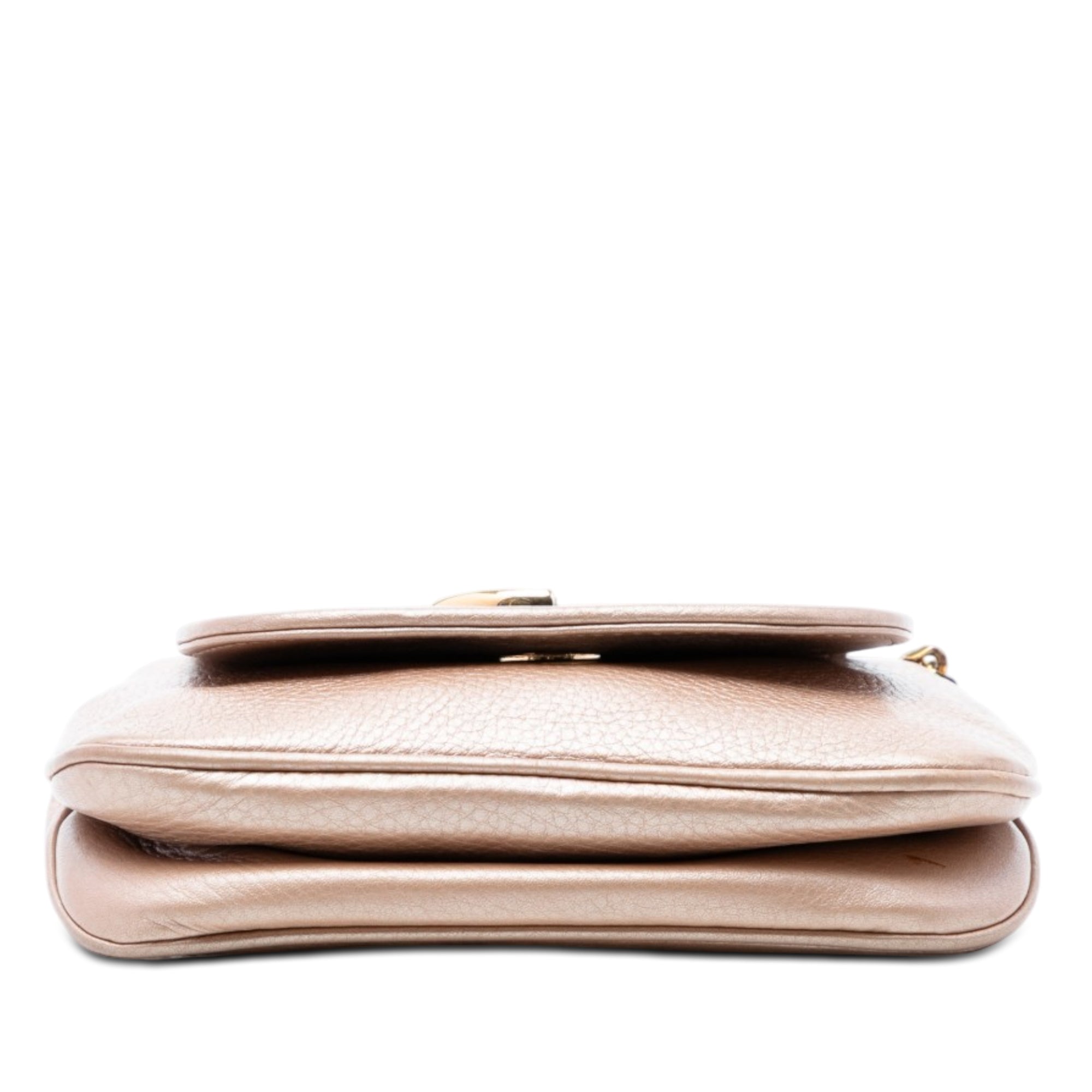 Small Metallic Pebbled Calfskin 1973 Chain Crossbody - Image 3