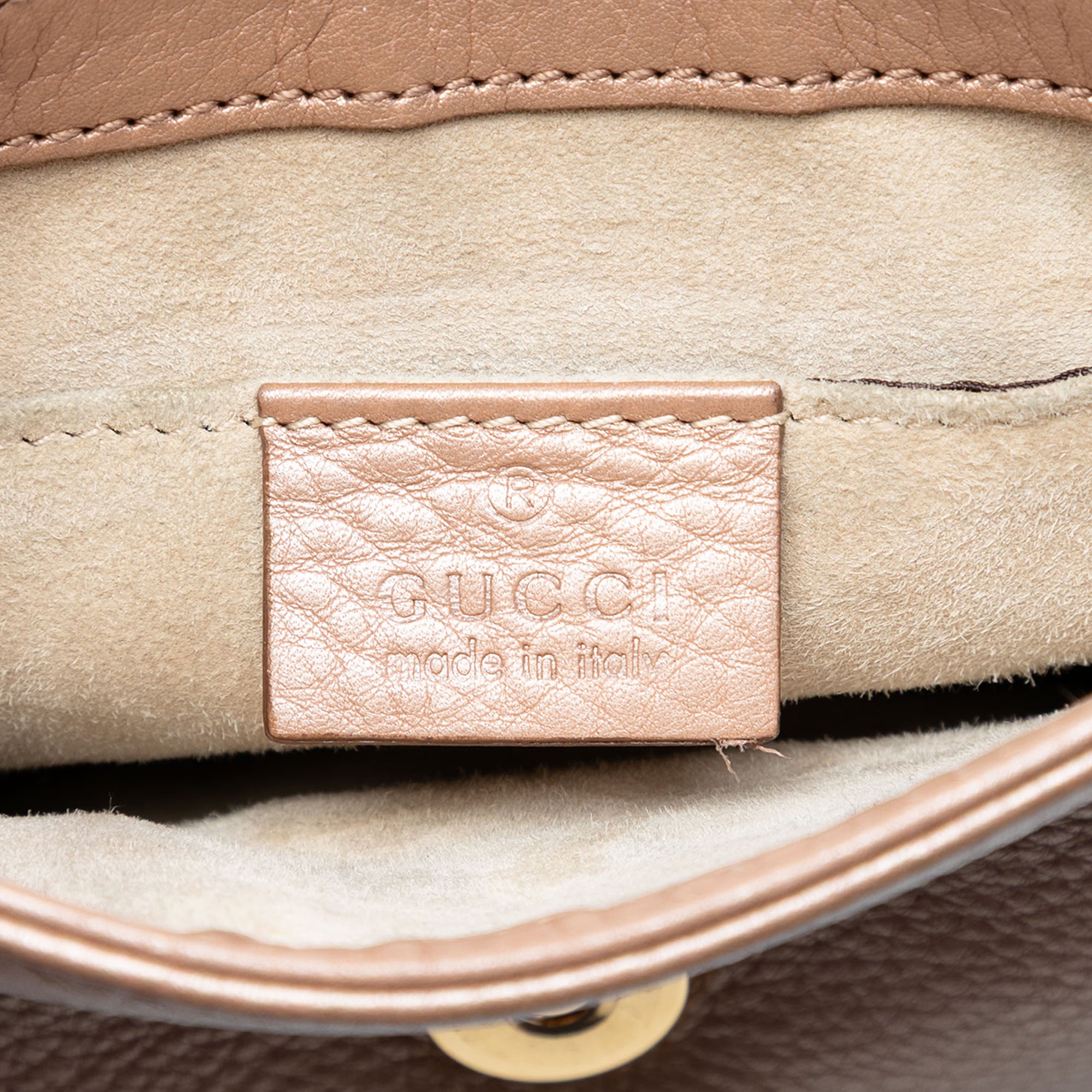 Small Metallic Pebbled Calfskin 1973 Chain Crossbody - Image 6