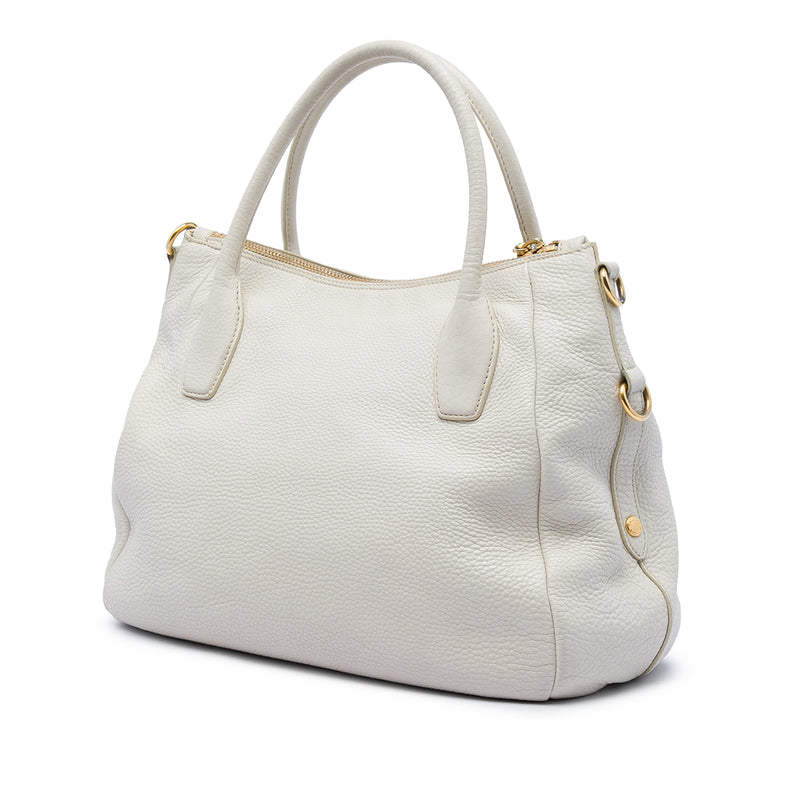 Vitello Daino Zip Top Convertible Tote - Image 2