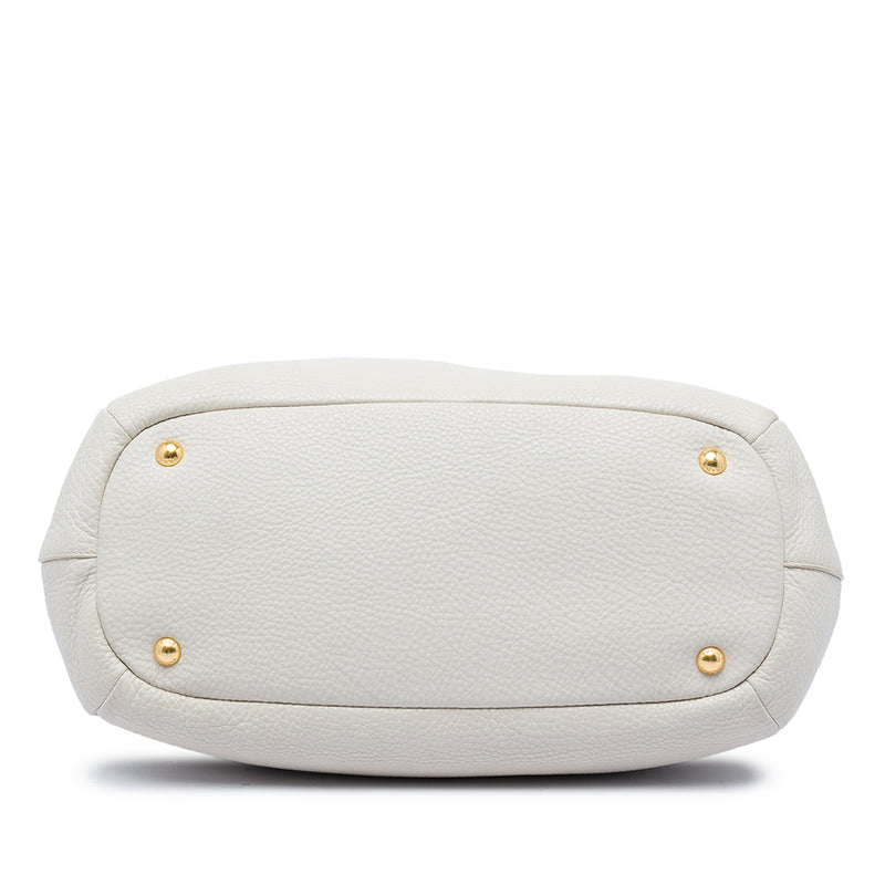 Vitello Daino Zip Top Convertible Tote - Image 3