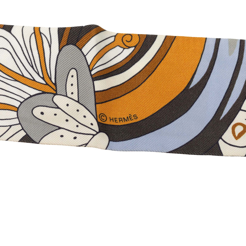 Le Jardin De La Maharani Silk Twilly Scarf - Image 4