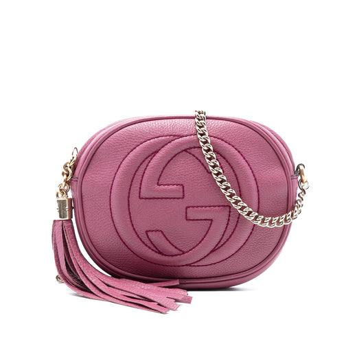 Mini Pebbled Calfskin Soho Chain Crossbody - Image 1