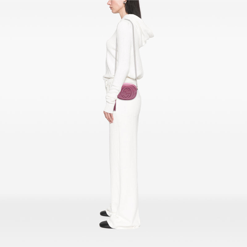 Mini Pebbled Calfskin Soho Chain Crossbody - Image 7