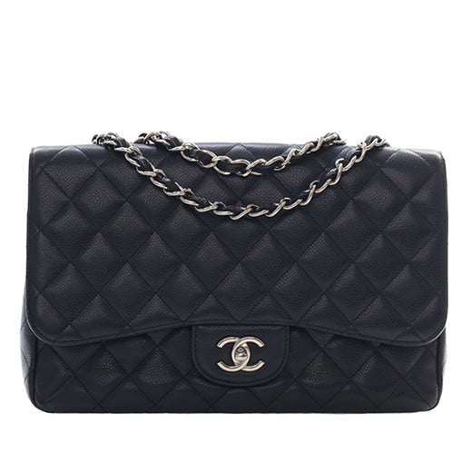Jumbo Classic Caviar Single Flap - Image 1