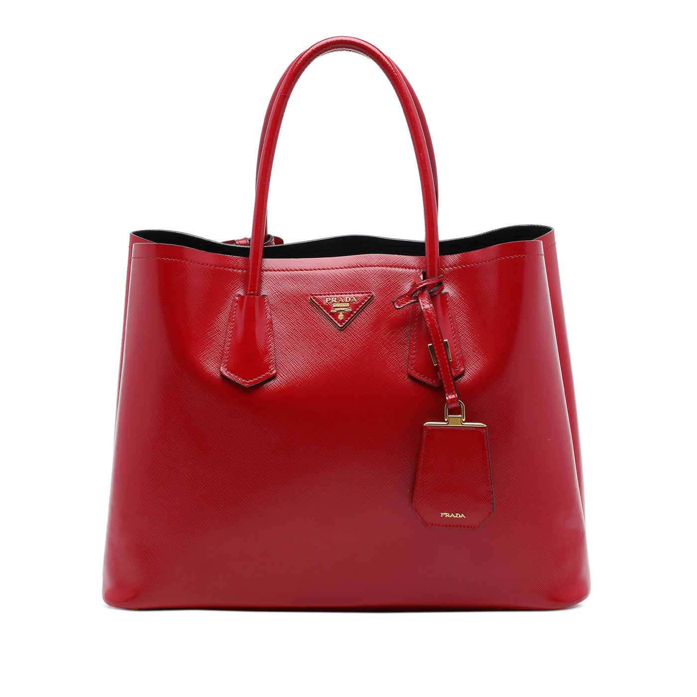 Medium Saffiano Vernice Double Satchel - Image 1