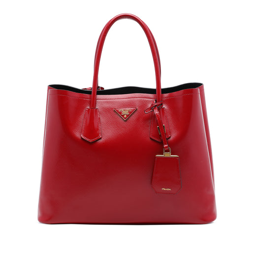 Medium Saffiano Vernice Double Satchel - Image 1