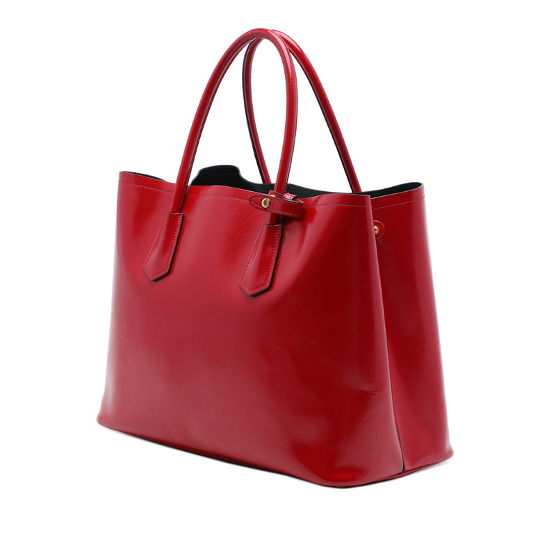 Medium Saffiano Vernice Double Satchel - Image 2